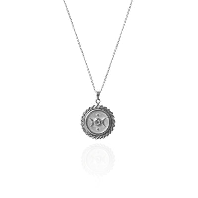 SUZANNE 'PROTECTION' NECKLACE PENDANT - SILVER