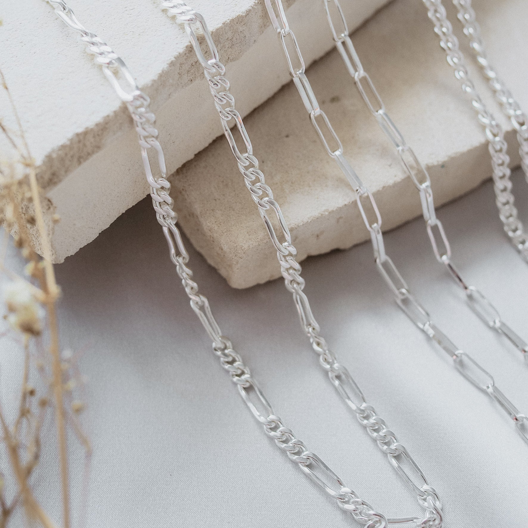 Washington Paper Clip Chain Necklace - Silver