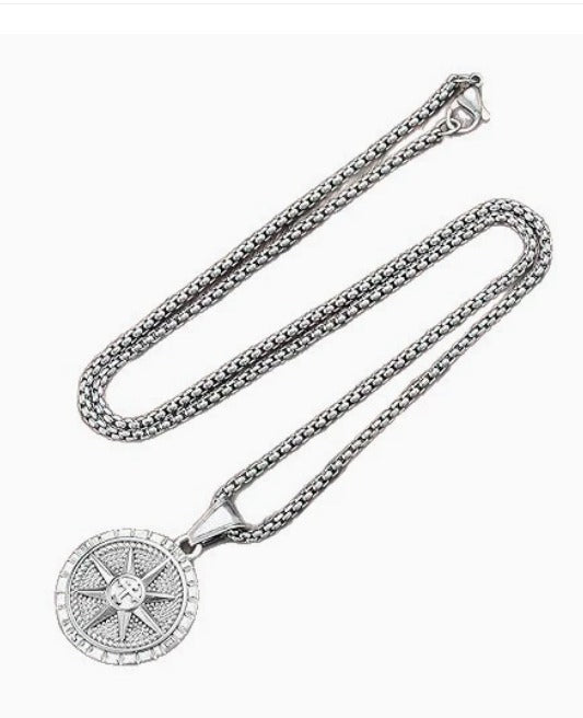 SUZANNE 'PROTECTION' NECKLACE PENDANT - SILVER