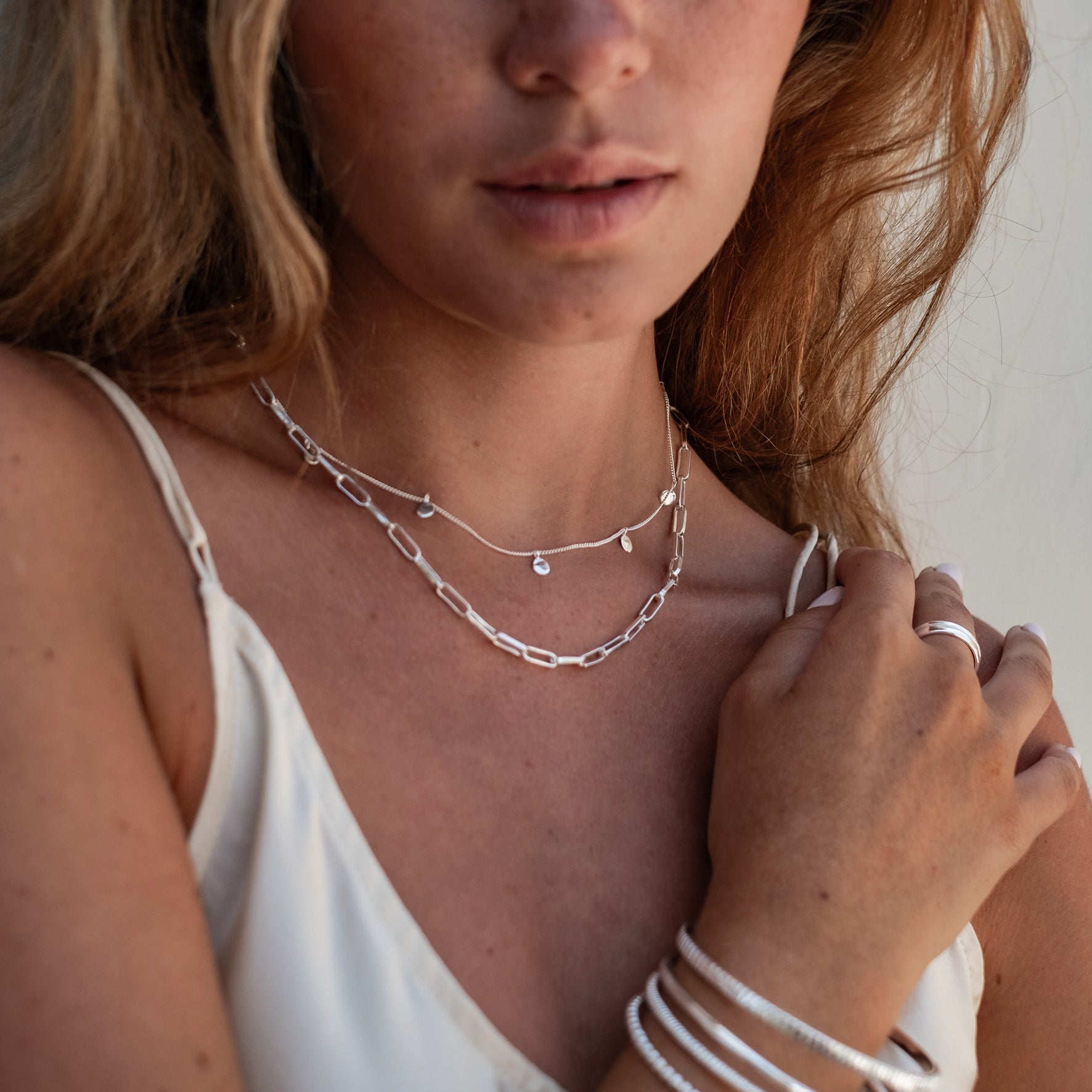 Liberty Droplet Necklace - Silver