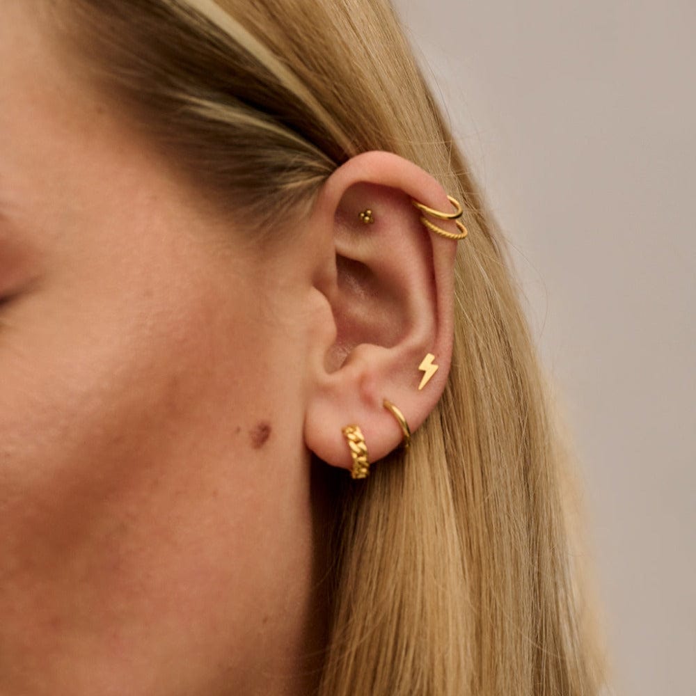 PUSCA Clean Metal Clicker Hoop 8mm - Gold