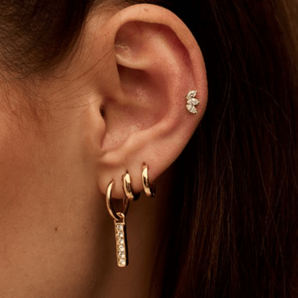 PUSCA Crystal Marquise Fan Labret