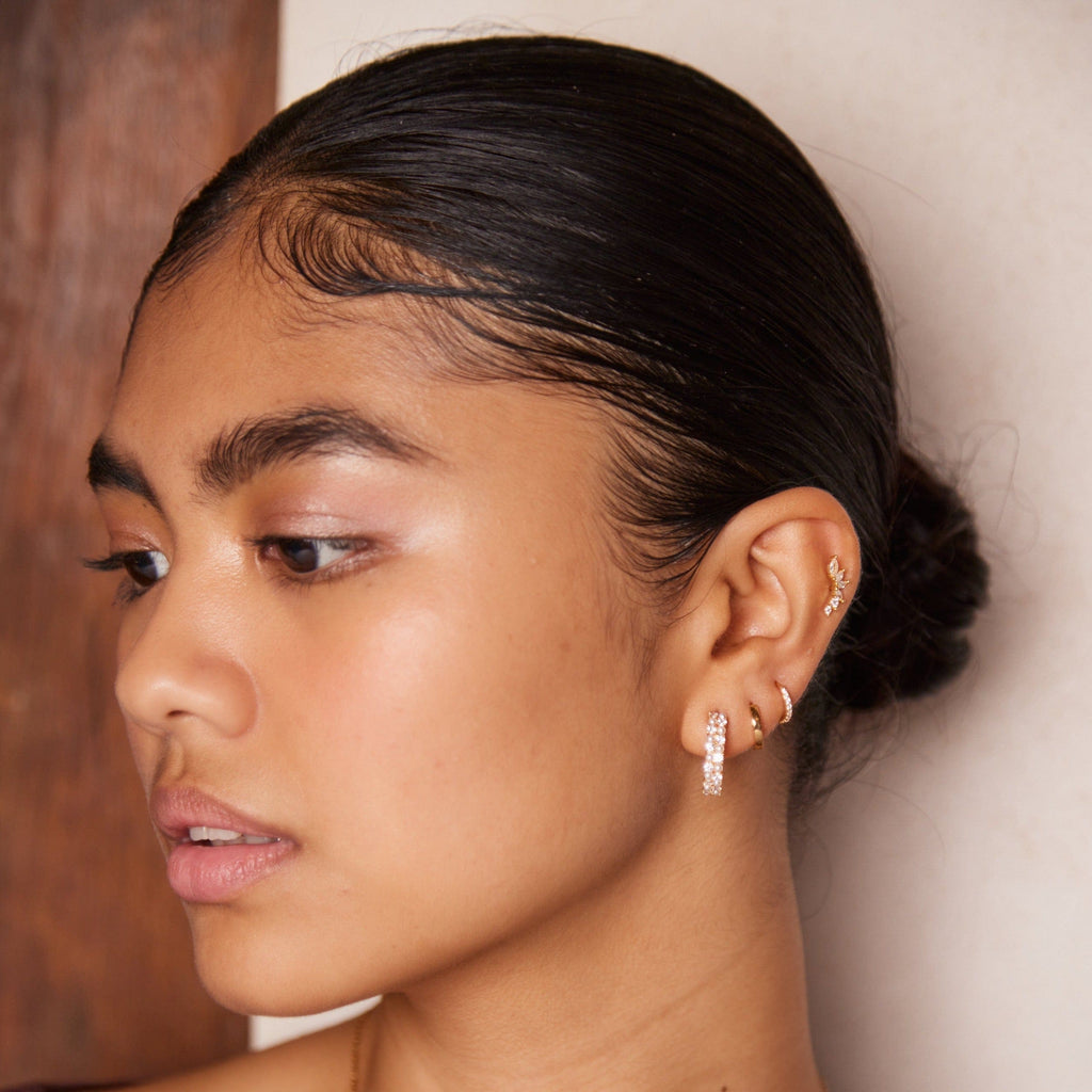 PUSCA Curved Crystal Cluster Barbell