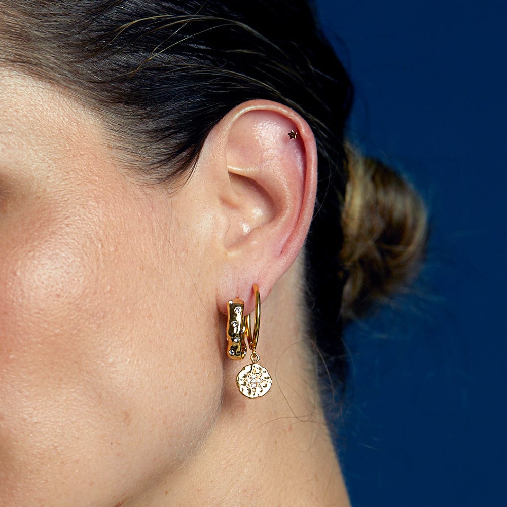 PUSCA Metal Star Labret - Gold