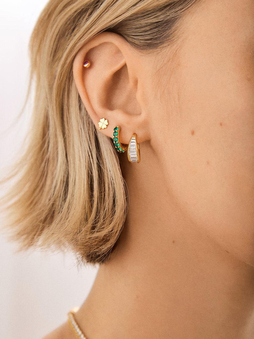 PUSCA Emerald Pavé Hula Hoop