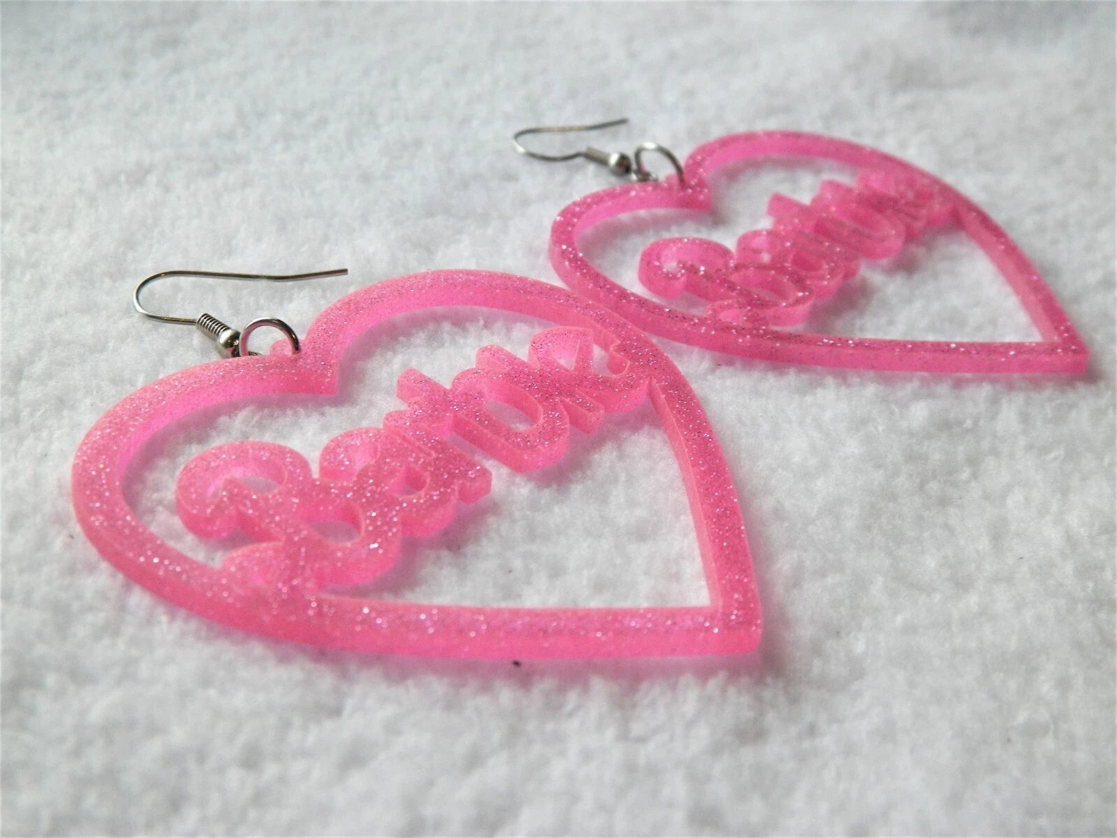 PUSCA Barbie Pink Heart Earrings