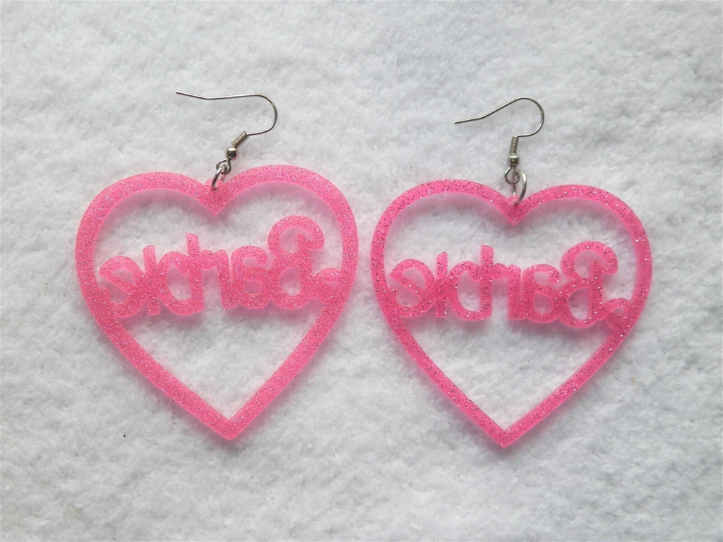 PUSCA Barbie Pink Heart Earrings