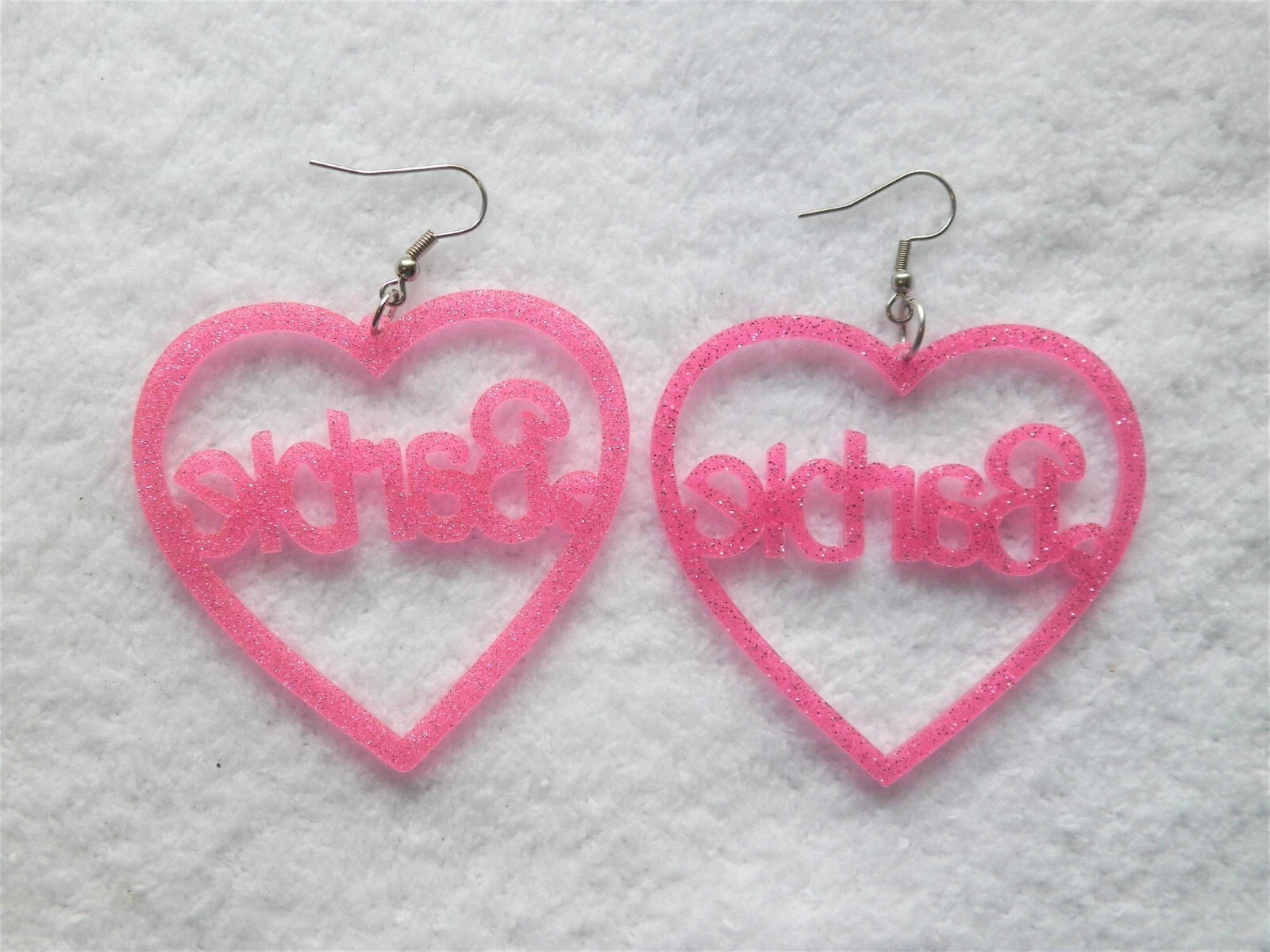 PUSCA Barbie Pink Heart Earrings