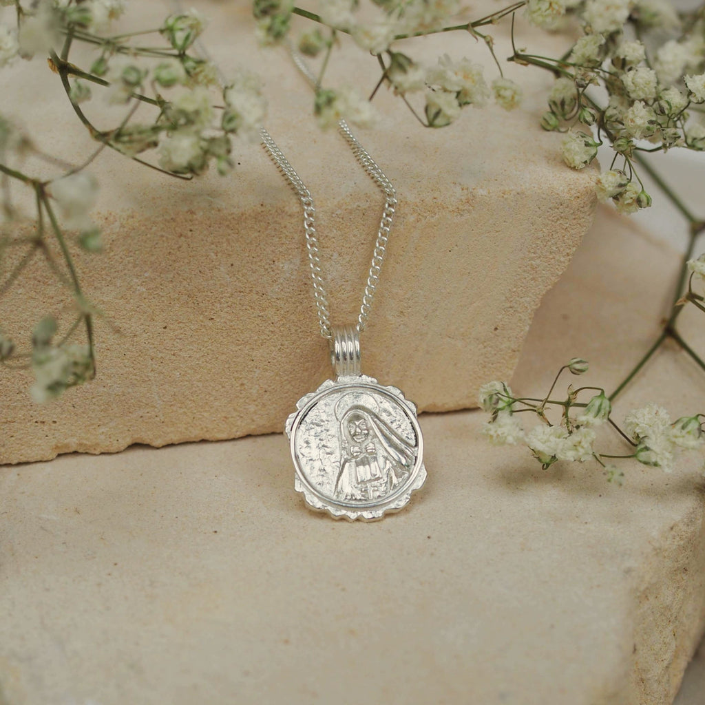 St Cabrini - Patron Saint of Immigrants - Silver