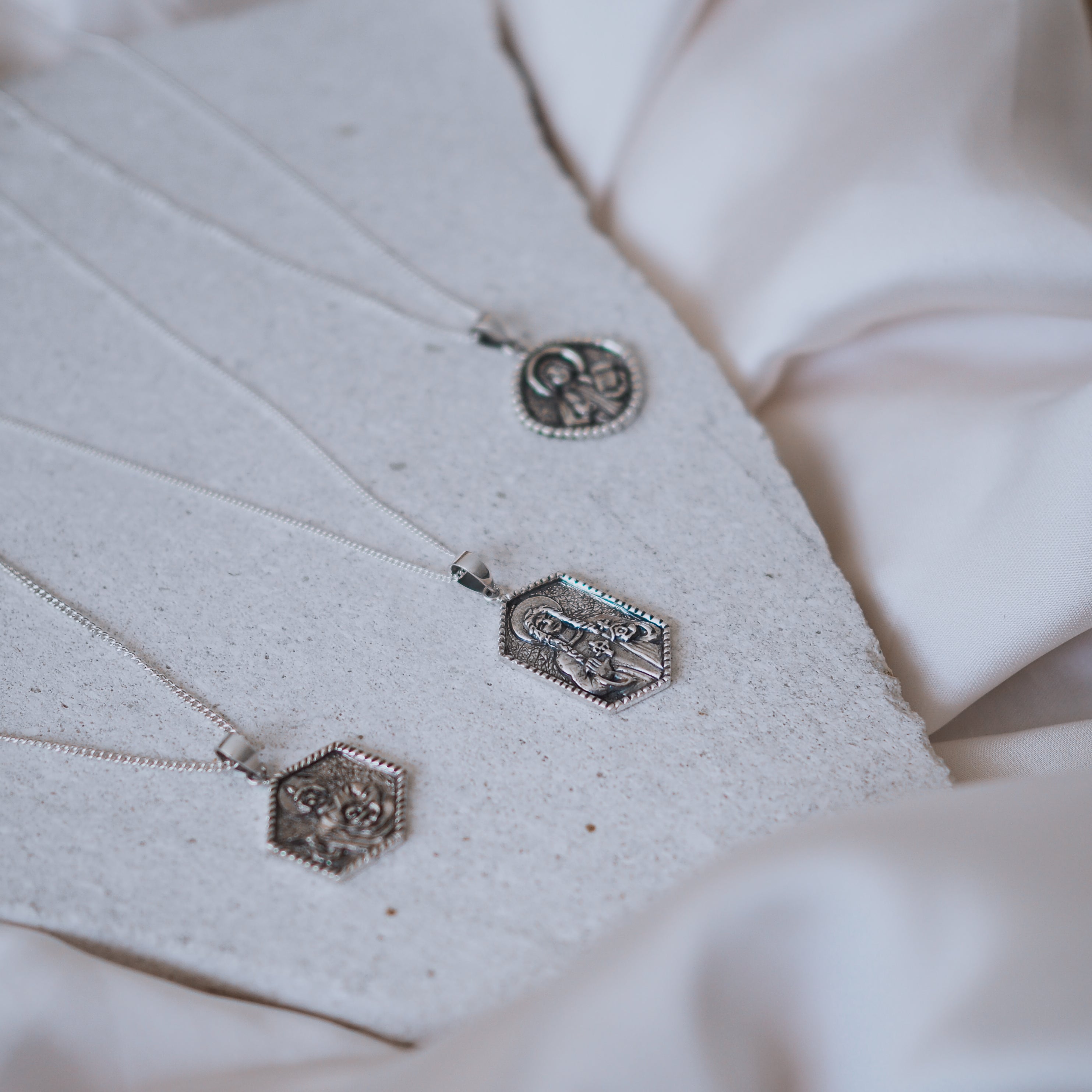 St Dwynwen - Patron Saint of Lovers - Silver