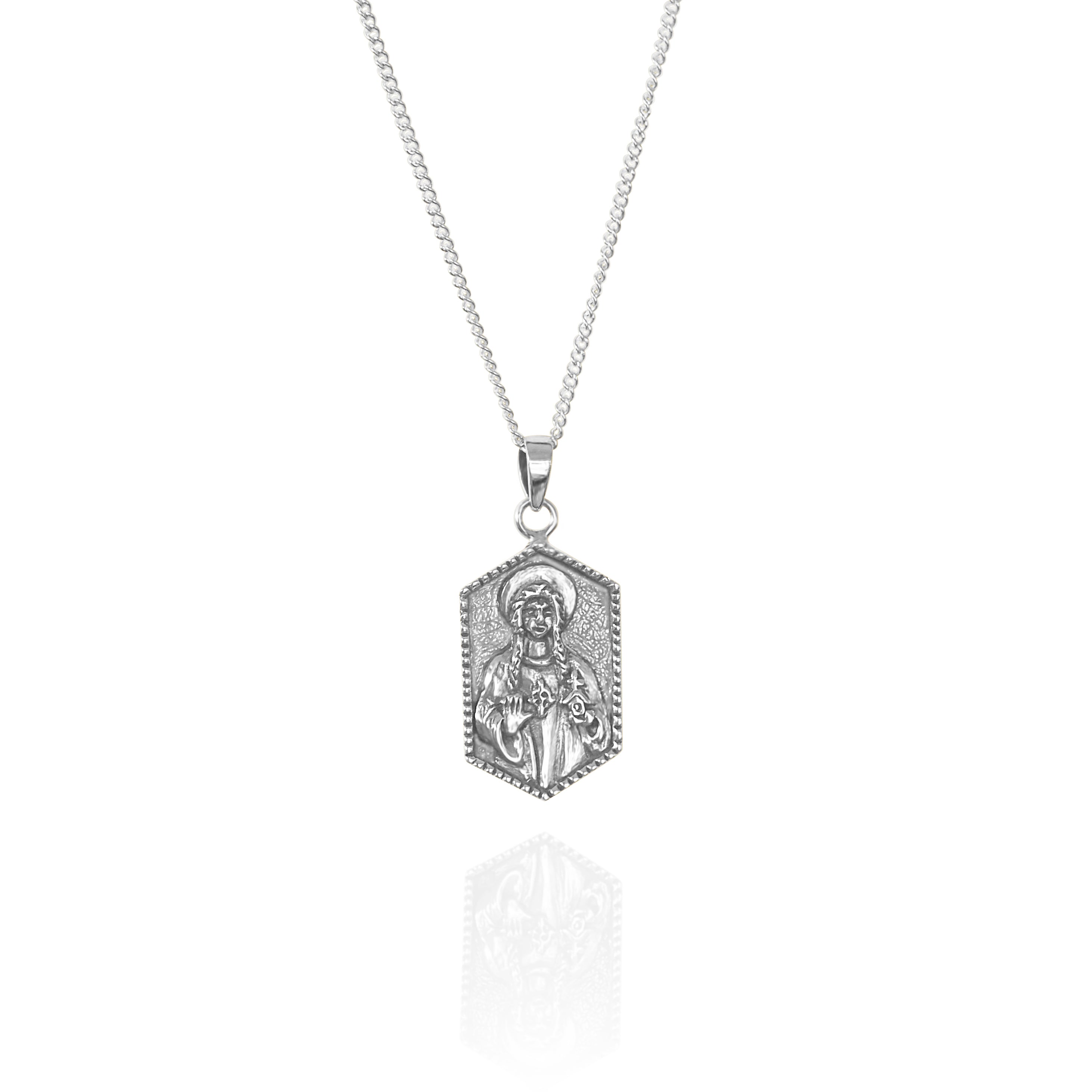 St Dwynwen - Patron Saint of Lovers - Silver