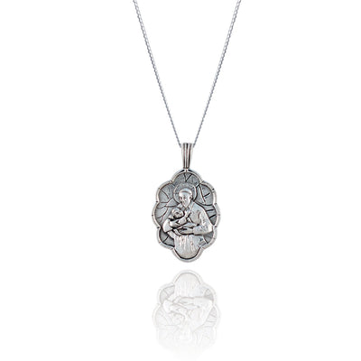St Vincent De Paul - Patron Saint of Charity & Giving Back Necklace - Silver